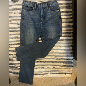 New without Tags: Madewell Dark Wash Jeans